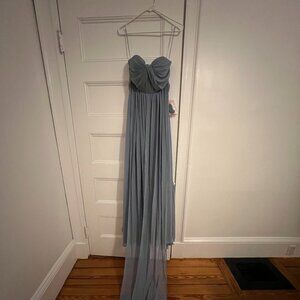 Birdy Grey Dusty Blue Floor Length Dress
